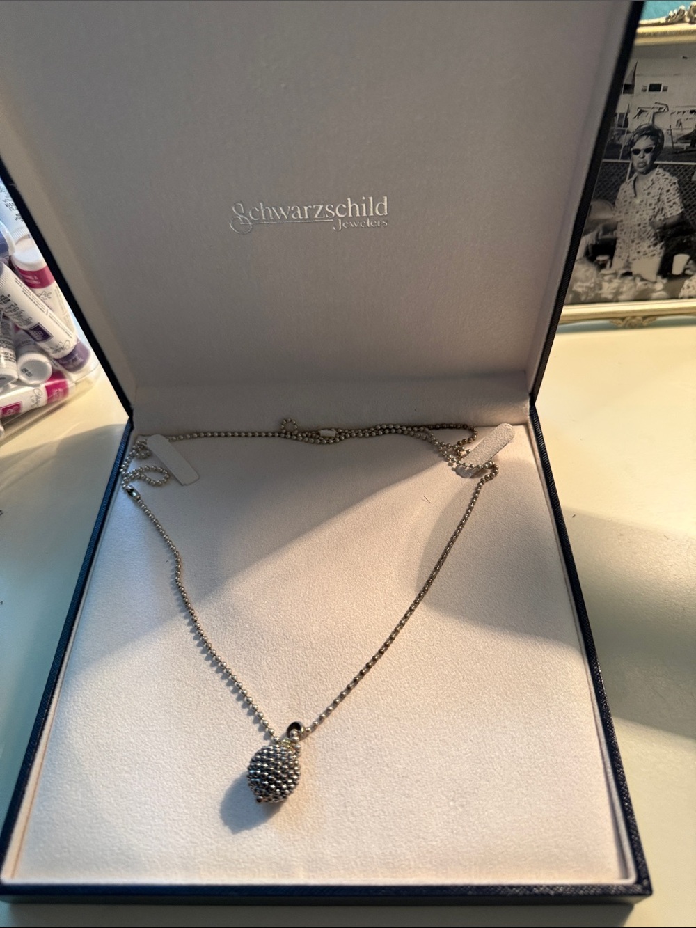 LAGOS Silver Pavé Orb Pendant Necklace - Silver